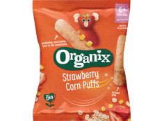 Organix Babysnack Strawberry Corn Puffs 6+M